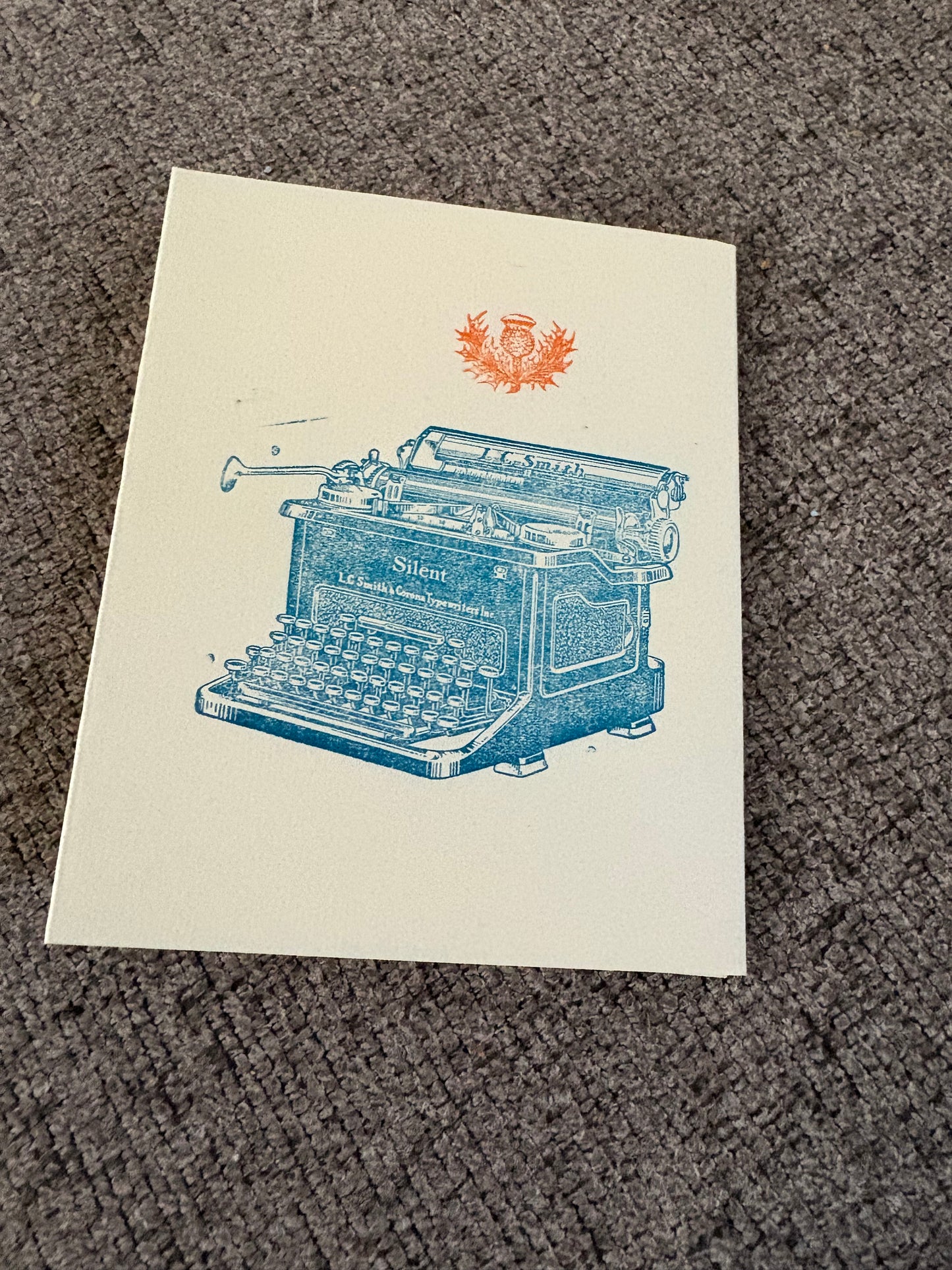Letterpress surrealism zine
