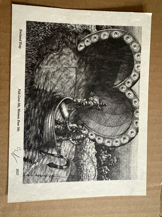 Fish love me women fear me print