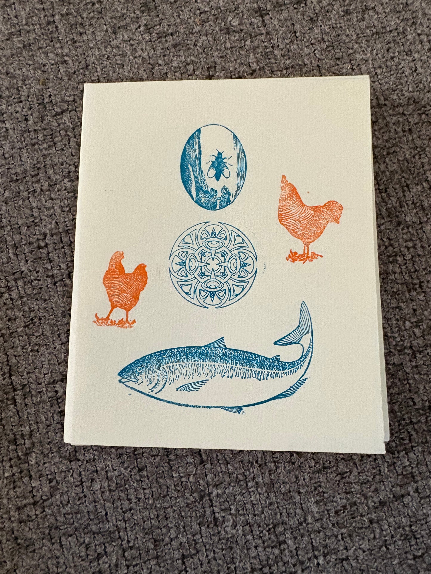 Letterpress surrealism zine