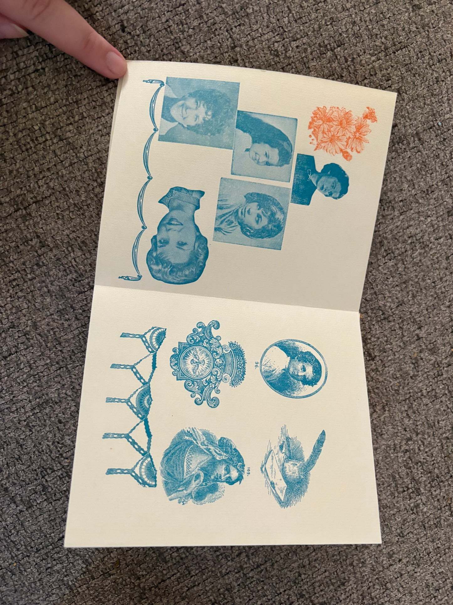 Letterpress surrealism zine